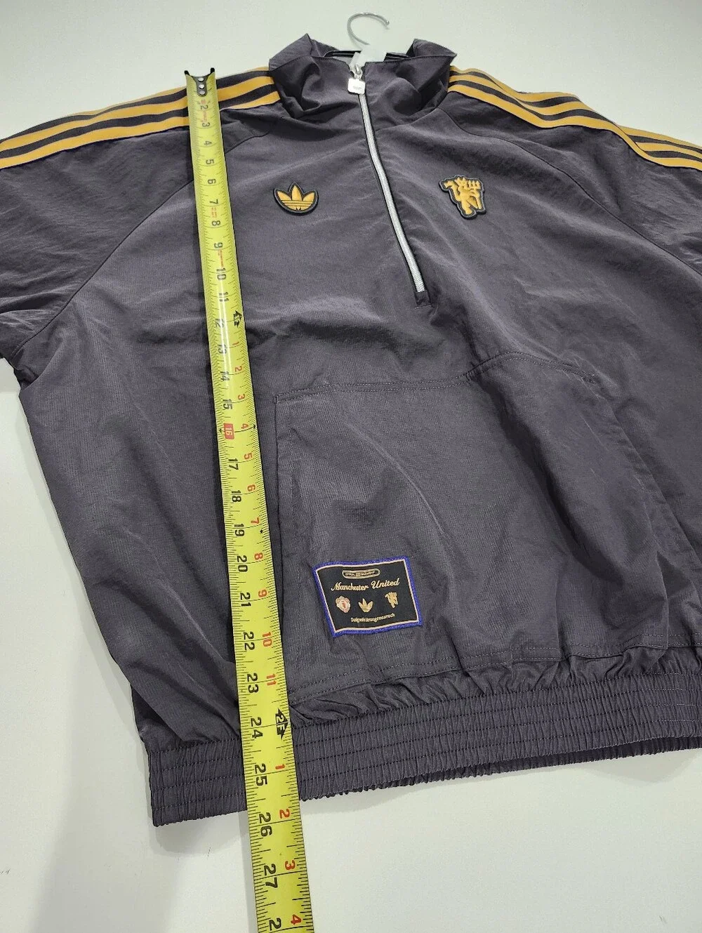 Adidas Manchester United Terrace Icons Half-Zip Jacket Men’s Size S JN2825 Loose